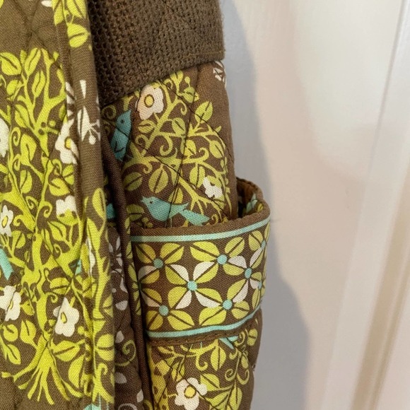 Vera Bradley Vintage handbag Sittin in a tree pattern large satchel Preowned - Picture 5 of 9
